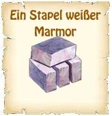 Ein Stapel weißer Marmor